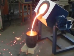 50/60HZ 70kg lò nóng chảy cảm ứng tần số cao với bảo hành miễn phí 1 năm