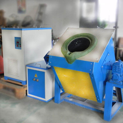 Lò nóng chảy cảm ứng công suất cao 100% chu kỳ hoạt động Thép sắt đồng nhôm 1-100kg