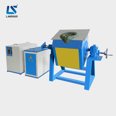Lò nung cảm ứng nghiêng tần số trung bình để nấu chảy kim loại mới cho vàng bạc thép sắt, lò luyện kim