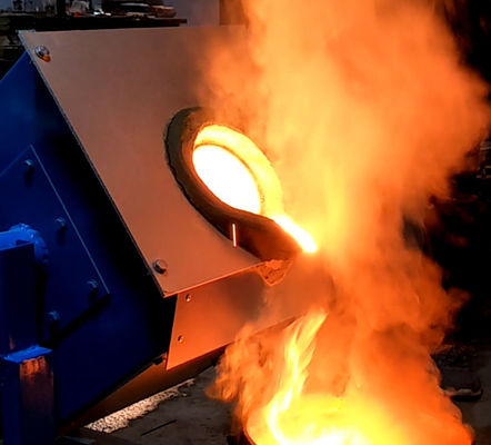 Lò nung cảm ứng 45kw để nấu chảy Sắt Thép Đồng Vàng Bạc