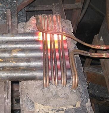 Máy gia nhiệt cảm ứng 160kw Thanh thép / Máy rèn nóng cuộn